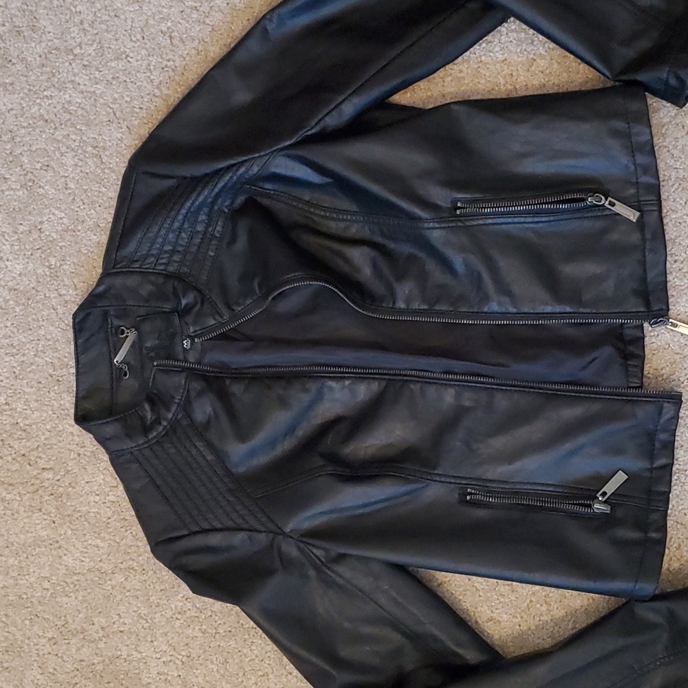 Faux leather jacket